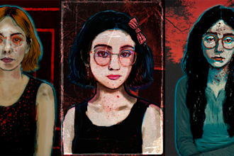 create digital portraits with indie dark aesthetic