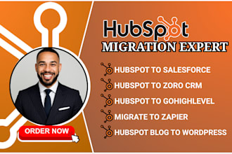 complete data migration to or from hubspot gohighlevel zoho zapier, and any crm