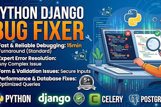 fix any website bugs, errors, or issues in python and django