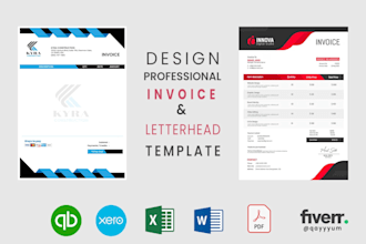 create professional customized invoice template