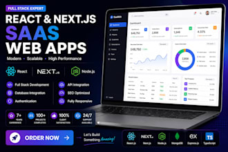 build a full stack saas application using react nextjs and nodejs