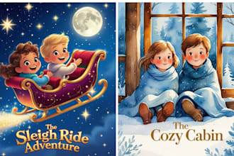 christmas hand drawn water color illustration for water color illustration