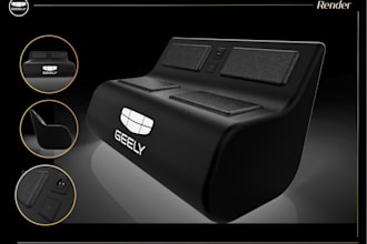 design photorealistic 3d product display, tray, posm