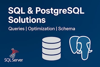 create and optimize sql server or postgresql databases