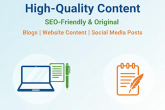 write SEO friendly blog posts and articles for your website