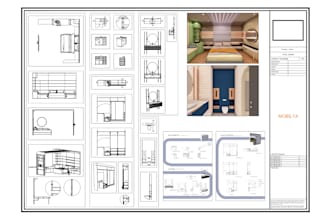 design technical drawings for interior and furniture projects