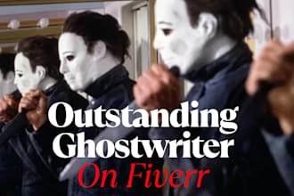 ghostwrite or rewrite your outstanding horror story