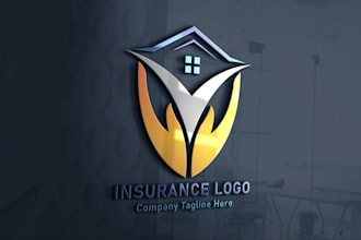 design a trustworthy and professional insurance logo