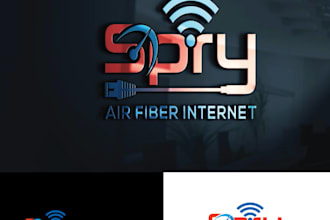 design a modern internet service provider logo