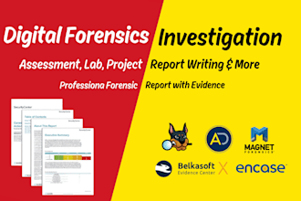 do digital forensics, computer forensics task, lab, assessment and projects