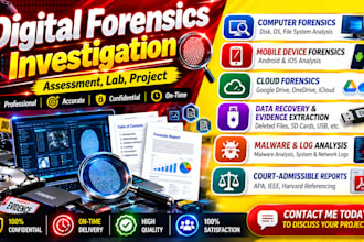 do digital forensics, computer forensics task, lab, assessment and projects