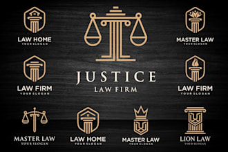 design a professional law firm and legal logo