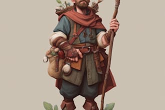 illustrate your d and d character