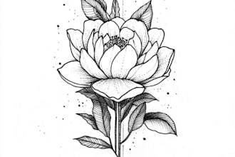 make a minimalist lineart tattoo design or illustration