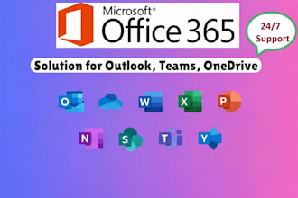 fix outlook,microsoft 365,email,teams and sharepoint,technical support