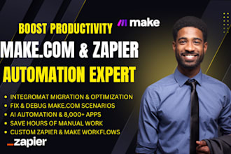 make com automation make com scenario with make com and zapier