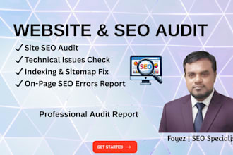 do a professional website and SEO audit with fixes