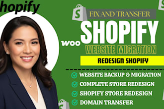 migrate shopify, prestashop data products website contents, files to woocommerce