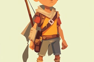 do simple 2d game characters