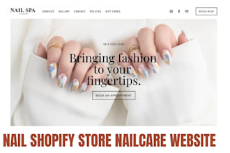 design luxury shopify nail store for nail care press ons nail polish website