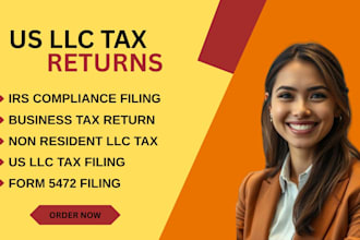 efile US llc tax return irs forms filing  5472 1065 1120 for non resident CPA
