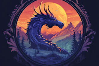 create a custom dnd, fantasy, sci fi, rpg animated game logo