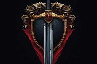 design awesome rpg fantasy or sci fi logo for you