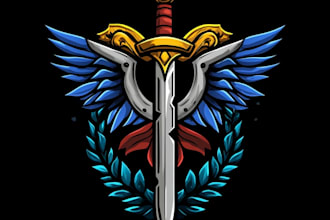 create a fantasy game logo