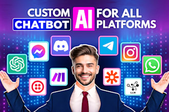 integrate custom gpt or whatsapp ai chatbot, telegram discord bot, whatsapp api