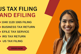 do US tax filing and efiling 1040 1120 1065 returns for individuals and business