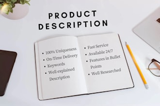 write professional service and product descriptions for your website