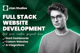I will do full stack website or saas development with nextjs and reactjs