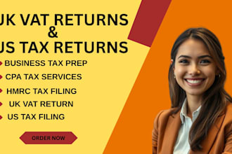 prepare and file US tax returns as CPA or UK vat returns with hmrc compliance