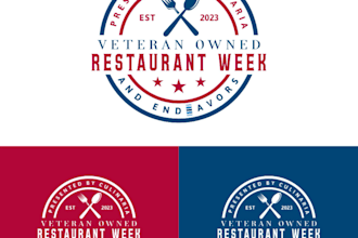 design a unique veteran owned restaurant logo