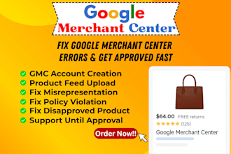 fix google merchant center suspension, and misrepresentation