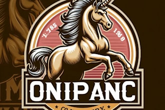 do design a unique centaur mascot logo with t shirt design