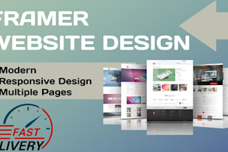 set up framer cms, provide design consultation, and develop full framer website