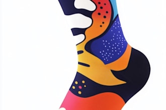 draw unique socks design