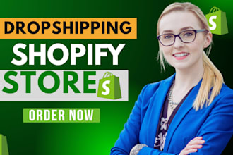 shopify setup, shopify design, shopify dropshipping
