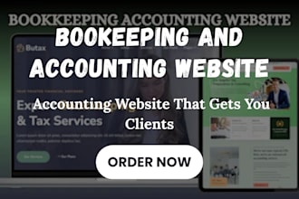 design accounting website, finance website that attracts clients and boost leads