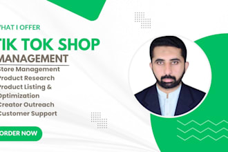 be a professional tiktok shop manager for full store growth