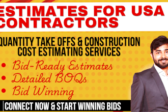 cost estimation and material take off for USA contractors