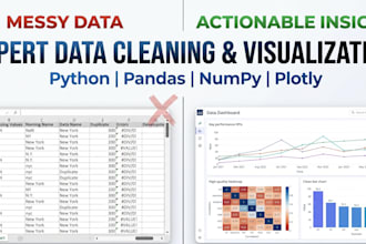 clean your data and create professional visualizations and dashboards in python