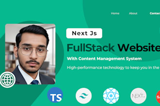 develop a responsive nextjs website with sanity cms backend