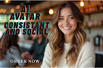 create a social and real consistant  ai character image