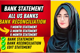 convert bank statement into financial statement