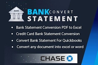 convert bank statement PDF to excel