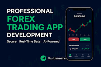 build forex trading app, crypto trading app, stock trading app, trading website