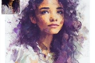 realistic watercolor portrait art