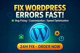 urgently fix wordpress errors troubleshoot issues customize website repair forms